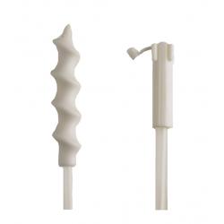 Spiral catheter with plug