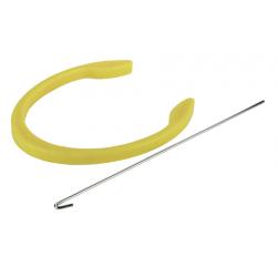 Plastic holder with iron bar for sows