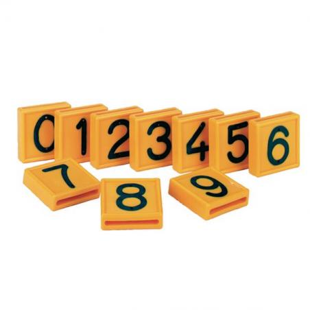Numbers for bovine identification collars