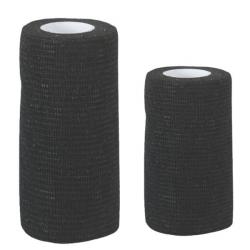 Venda flexible autoadhesiva. 7,5 cm x 4,5. Negro