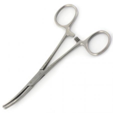 Klemmer curved forceps for veterinarians