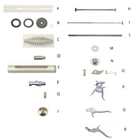 Spare parts for Muto syringe