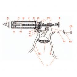 Roux-Revolver: Set de juntas de 30-50 ml (U)