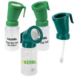 Disinfection bottles for bovine teats
