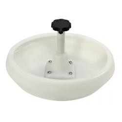 Pig feeder with rounded edge