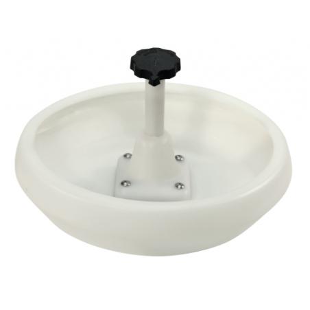 Pig feeder with rounded edge