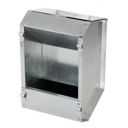 Mangiatoia con 1 scomparto automatica zincata per conigli