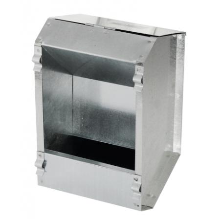 Mangiatoia con 1 scomparto automatica zincata per conigli
