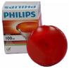 Lámpara Philips roja 100W vidrio fuerte (box 12un)
