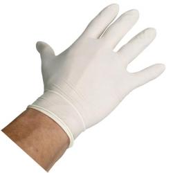 Guantes de látex con polvo,T.S (box 100 un.)