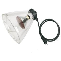 Transparent lamp holder, Ø 280, Shuko plug