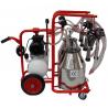 2-group cattle milking machine with 2 bins