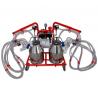 4-group sheep milking machine with 2 bins