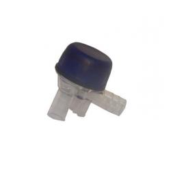 Semi automatic valve for milking unit