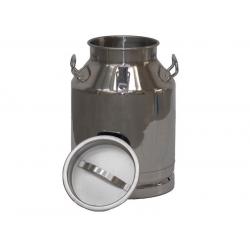 Can with lid for milk transport