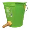 Calf suckling bucket with hygienic valve