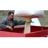 Vidbag for emptying large bags of seeds, feed