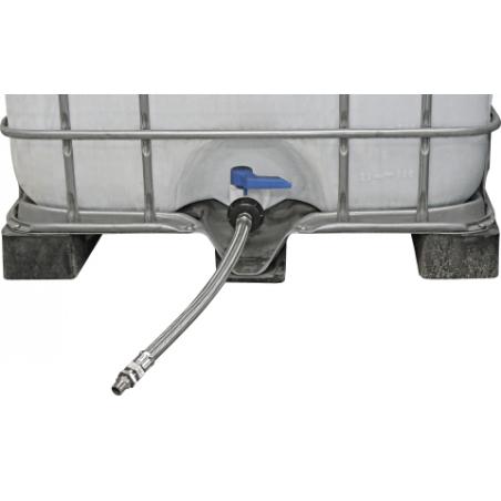 Connection kit for drinking trough at IBC Container