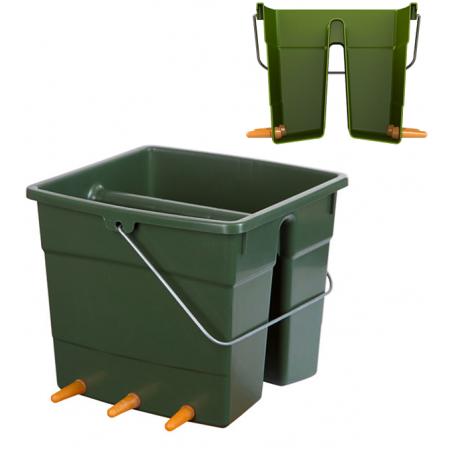 Cubo de lactancia para corderos con divisor de caja