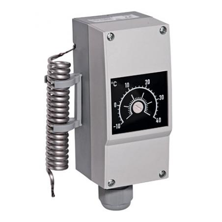 Antifreeze thermostat for drinking troughs and tanks