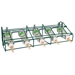 Soporte para 5 botellas con caudal regulable