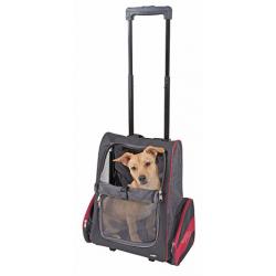 Trolley trasporto cani a zaino con ruote
