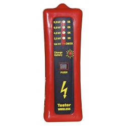 Electrical voltage indicator tester without pickets