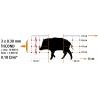 Electrified network against wild boars and wild animals