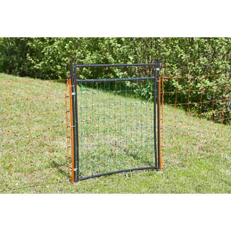 Door for nets and electric fences