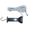 Gate with elastic electric cord for fences
