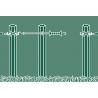 Gate with elastic electric cord for fences