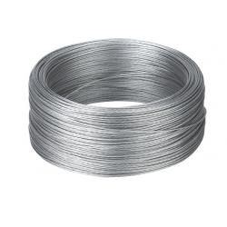 Galvanized braided wire for fences
