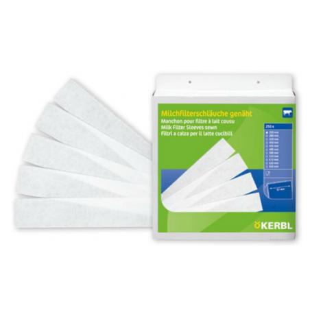 Sewn-on sock filters for milk