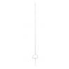 Pole with bracket for electric fences