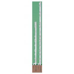 Titan pole with double tip for electric fences