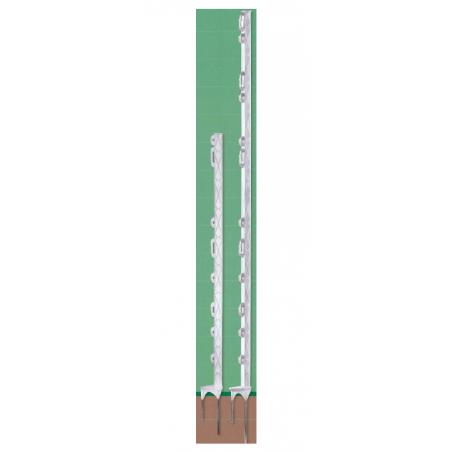 Titan pole with double tip for electric fences
