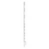 Titan pole with double tip for electric fences