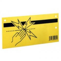 Electric fence warning sign