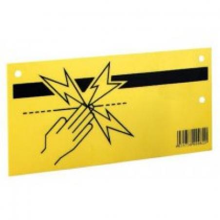 Electric fence warning sign