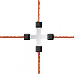 LitzClip connection set for electric fences