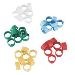Anelli identificativi a clip per pollame (100 pezzi)