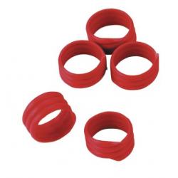 Red spiral rings for poultry
