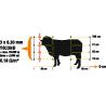 EasyNet electrified network with spacer for sheep and goats