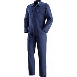 Blue work overalls in cotton