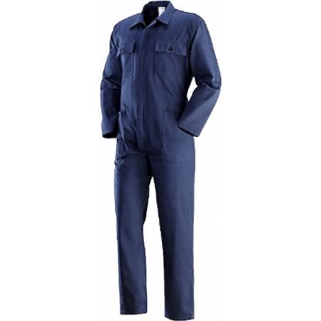 Blue work overalls in cotton
