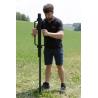 Pile driver for T-shaped metal posts