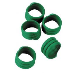 Anelli verde a spirale per pollame (conf. 20 pezzi)