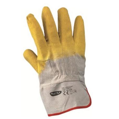 Guantes de algodón impregnados de látex