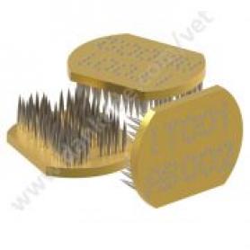 Platelet for pneumatic gun for marking pig ears