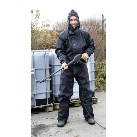 Work coverall with hood